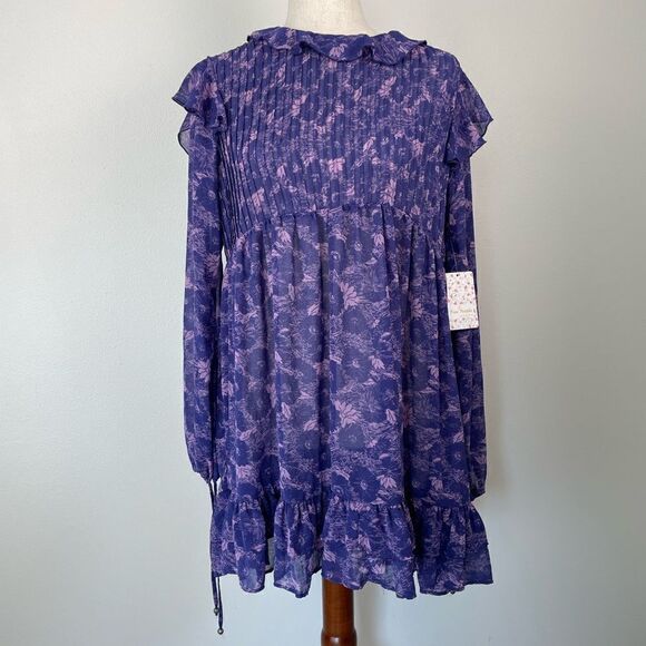 NWT Free People Violet Combo Top Size S - Picture 1 of 8